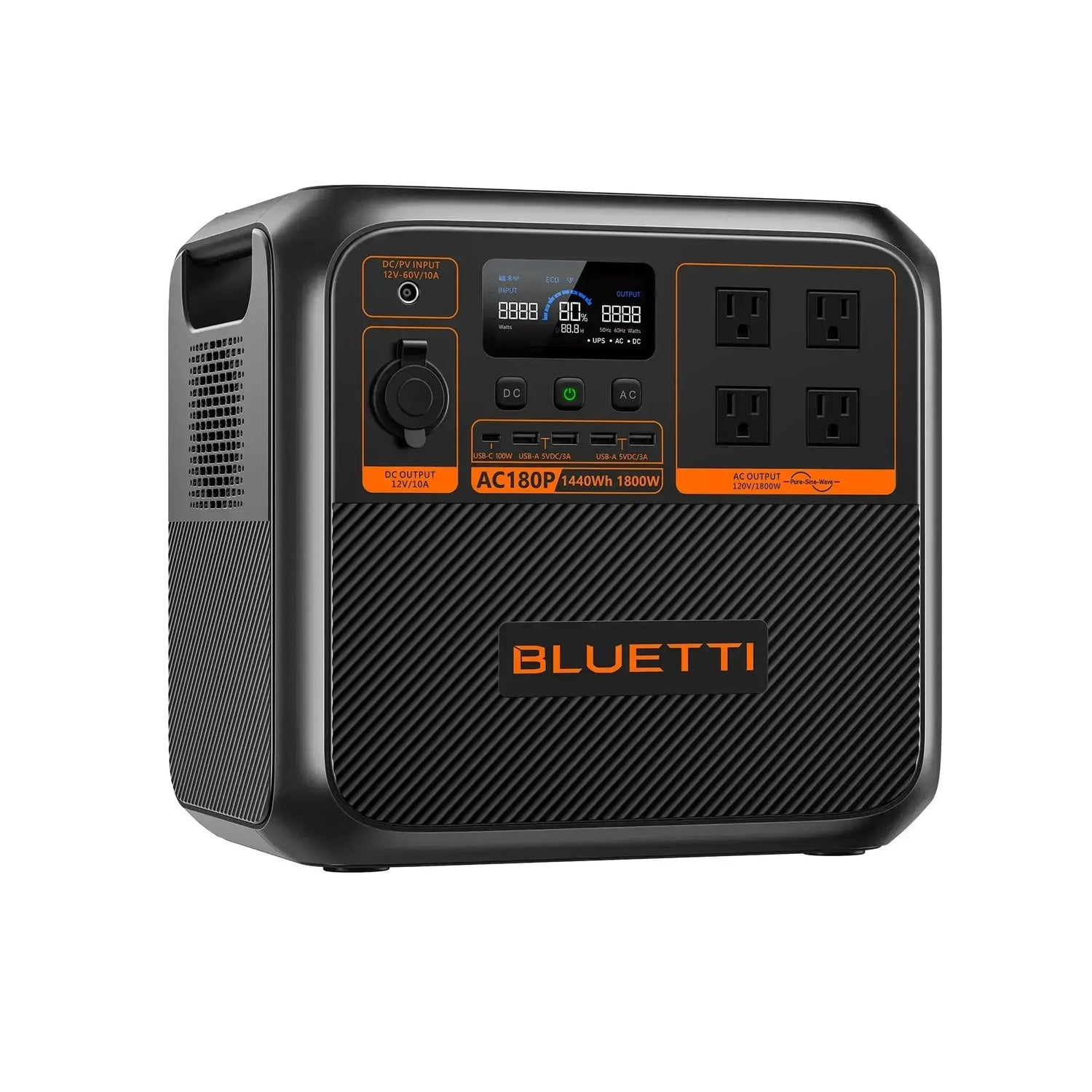 BLUETTI AC180P Solar Portable Power Station | 1,800W 1,440Wh Bluetti