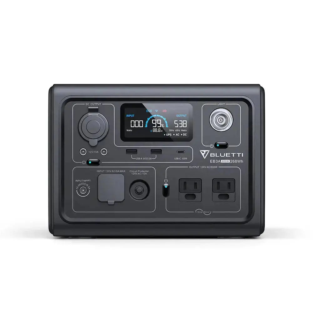BLUETTI EB3A Portable Power Station | 600W 268Wh Bluetti