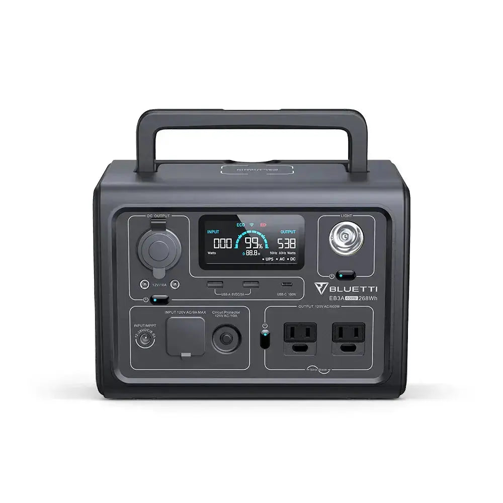 BLUETTI EB3A Portable Power Station | 600W 268Wh Bluetti