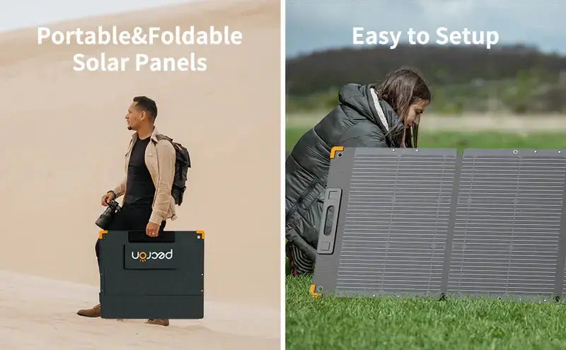PECRON PV200 200W Portable Solar Panel Waterproof IP67 - Lumora Solar