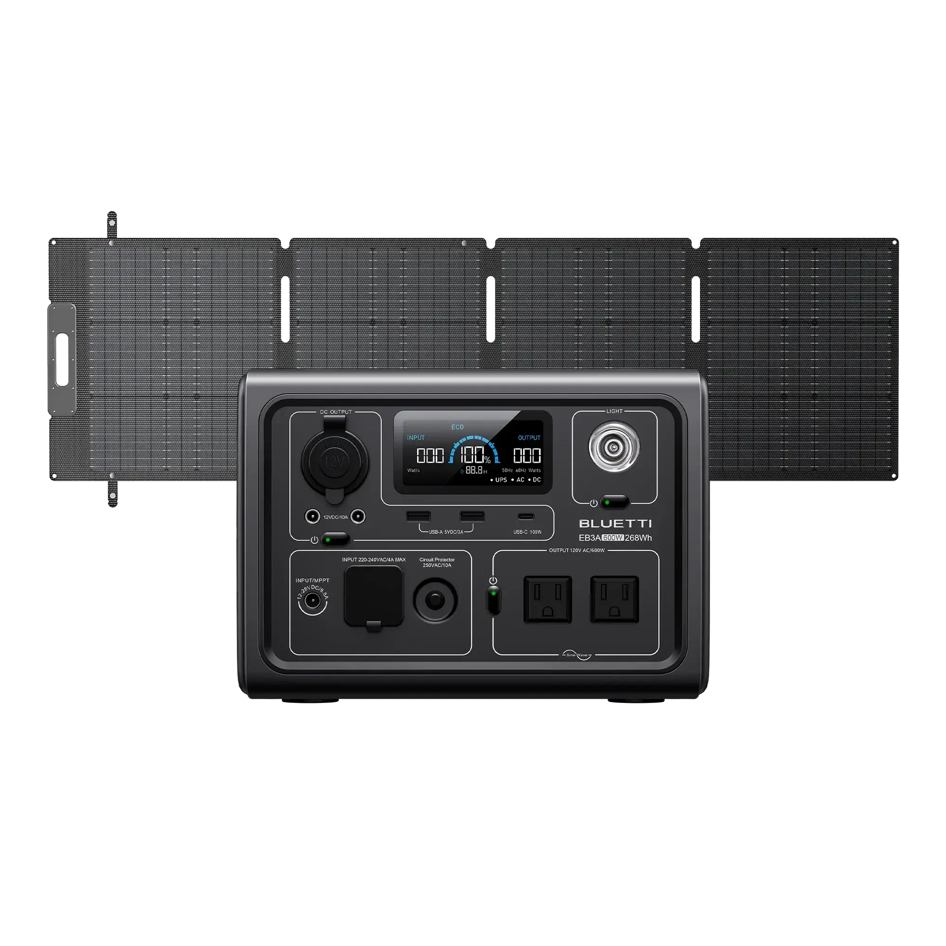 BLUETTI EB3A Portable Power Station | 600W 268Wh Bluetti